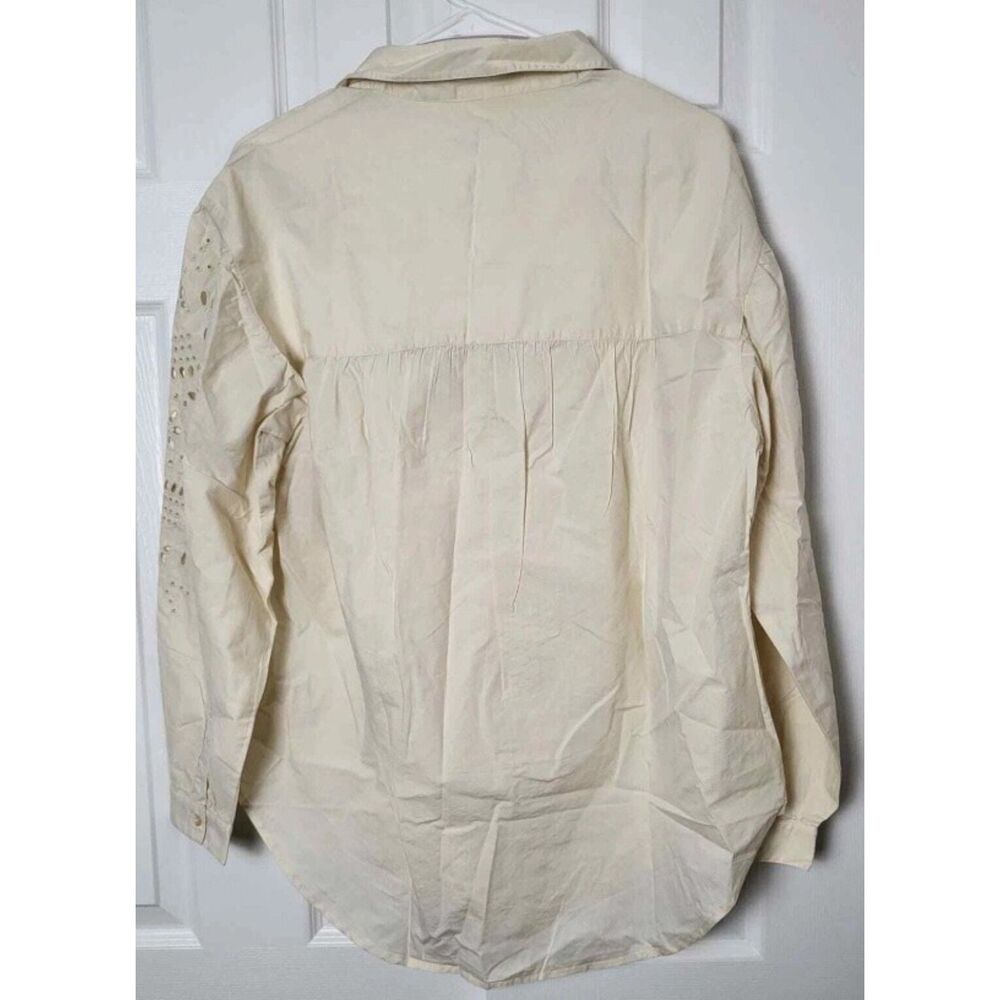 NWT Ivory Sz Small Embroidered Sleeve UNDER CANVAS Blouse GOOD HART MATILDA JANE - Picture 7 of 10